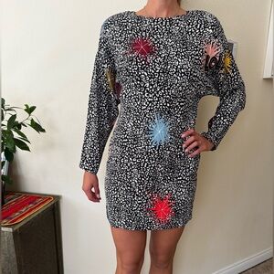 BIMBA Y LOLA dress size EUR XL / US L leopard print